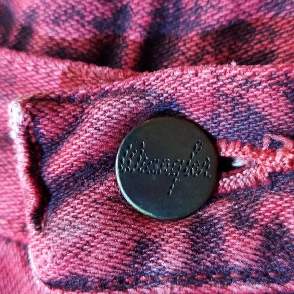 Wrangler Vintage Red Acid Wash Cotton High Rise Western Jeans - Picture 11 of 16